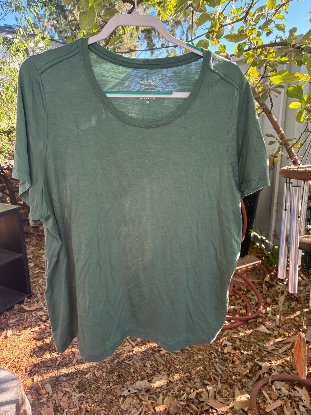 Wool& size 2X Classic Short Sleeve Tee - Green - Picture 2 of 3